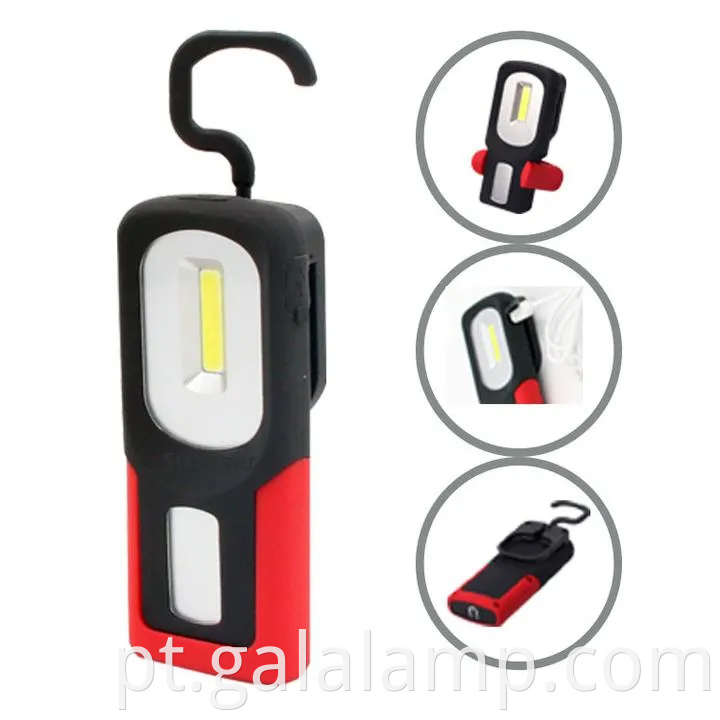 Versátil Luz de trabalho recarregável USB com ímã forte